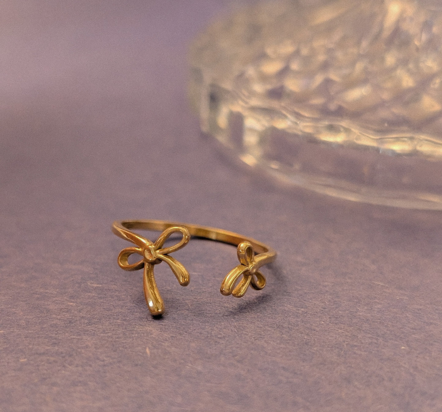 NIVA Bow & Wow Open Double Bow Ring