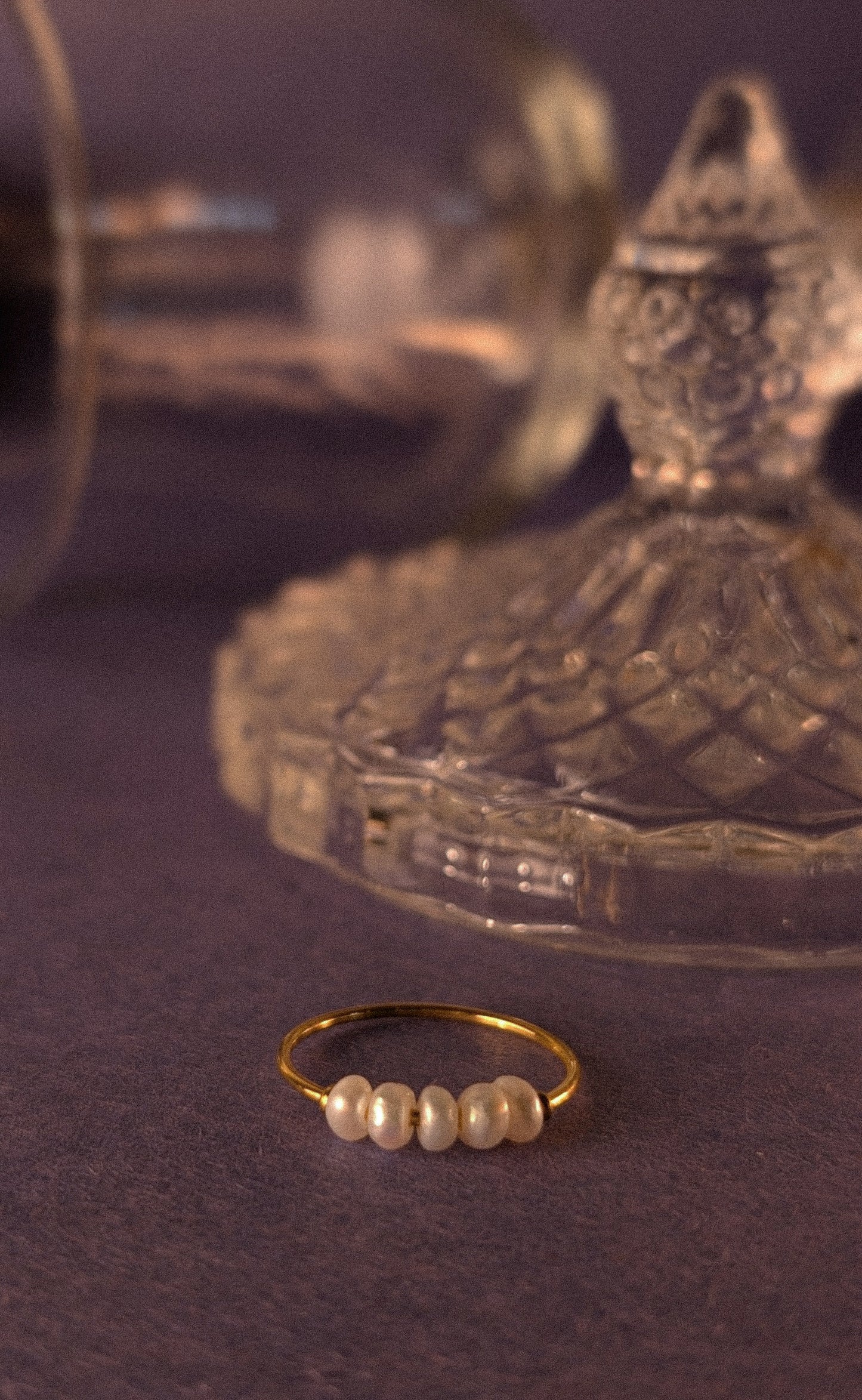 NIVA Peachy Pearl Pop Ring