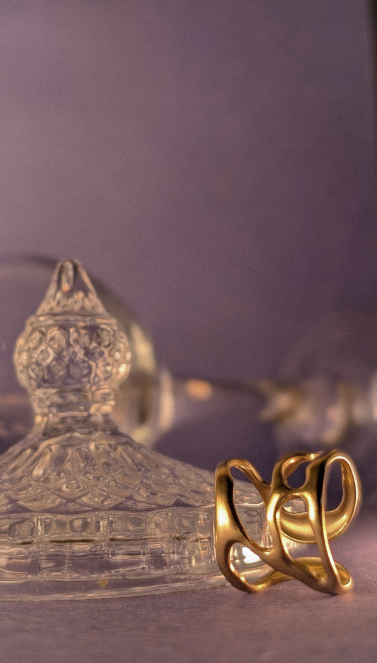 NIVA Sea Ya Soon Gold Wave Ring