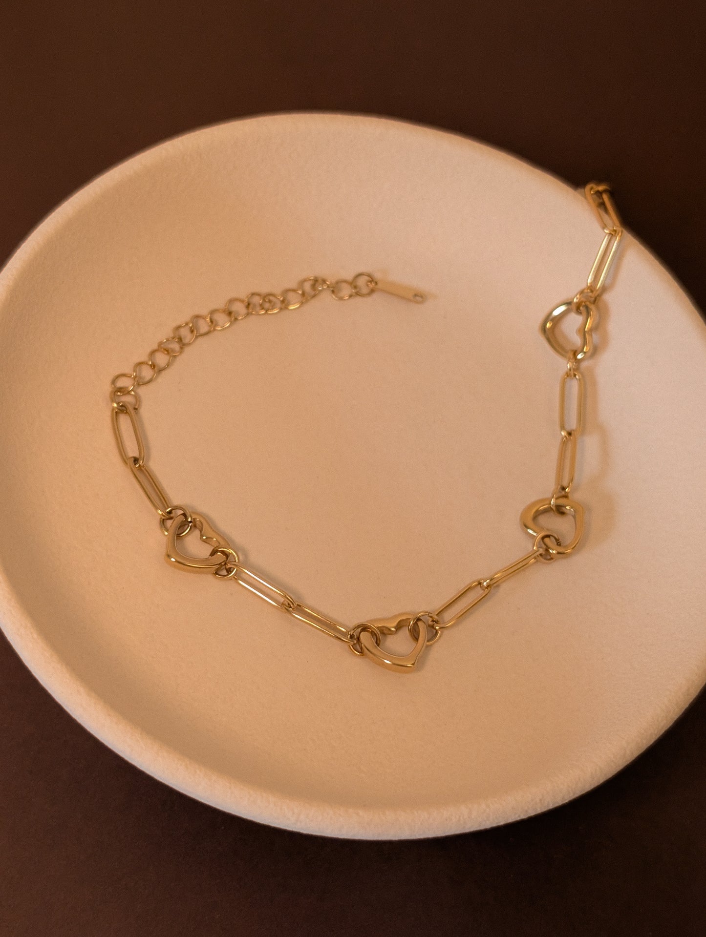 NIVA Linked in Love Heart Chain Bracelet