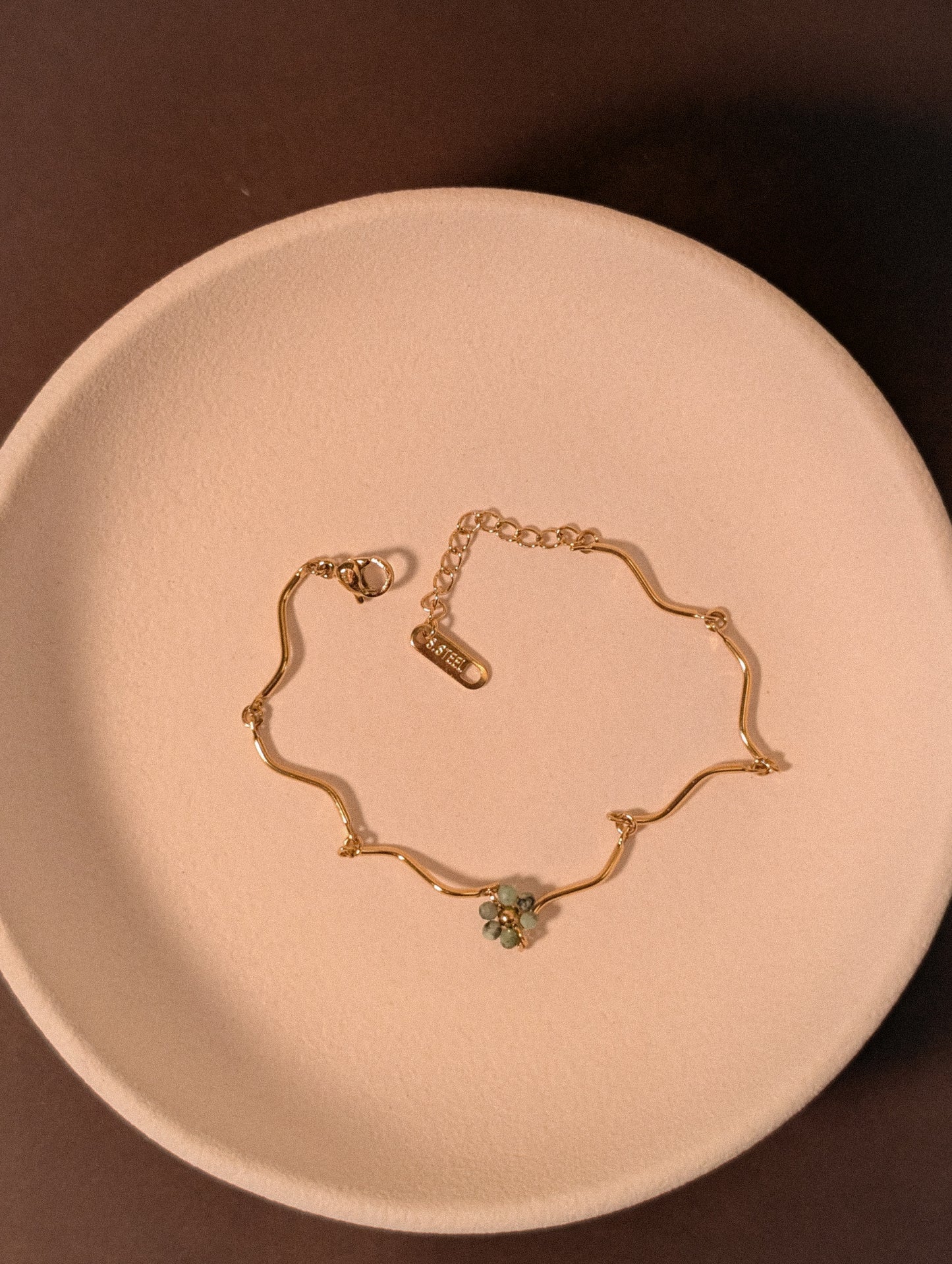 NIVA Mint To Be Wavy Floral Bracelet