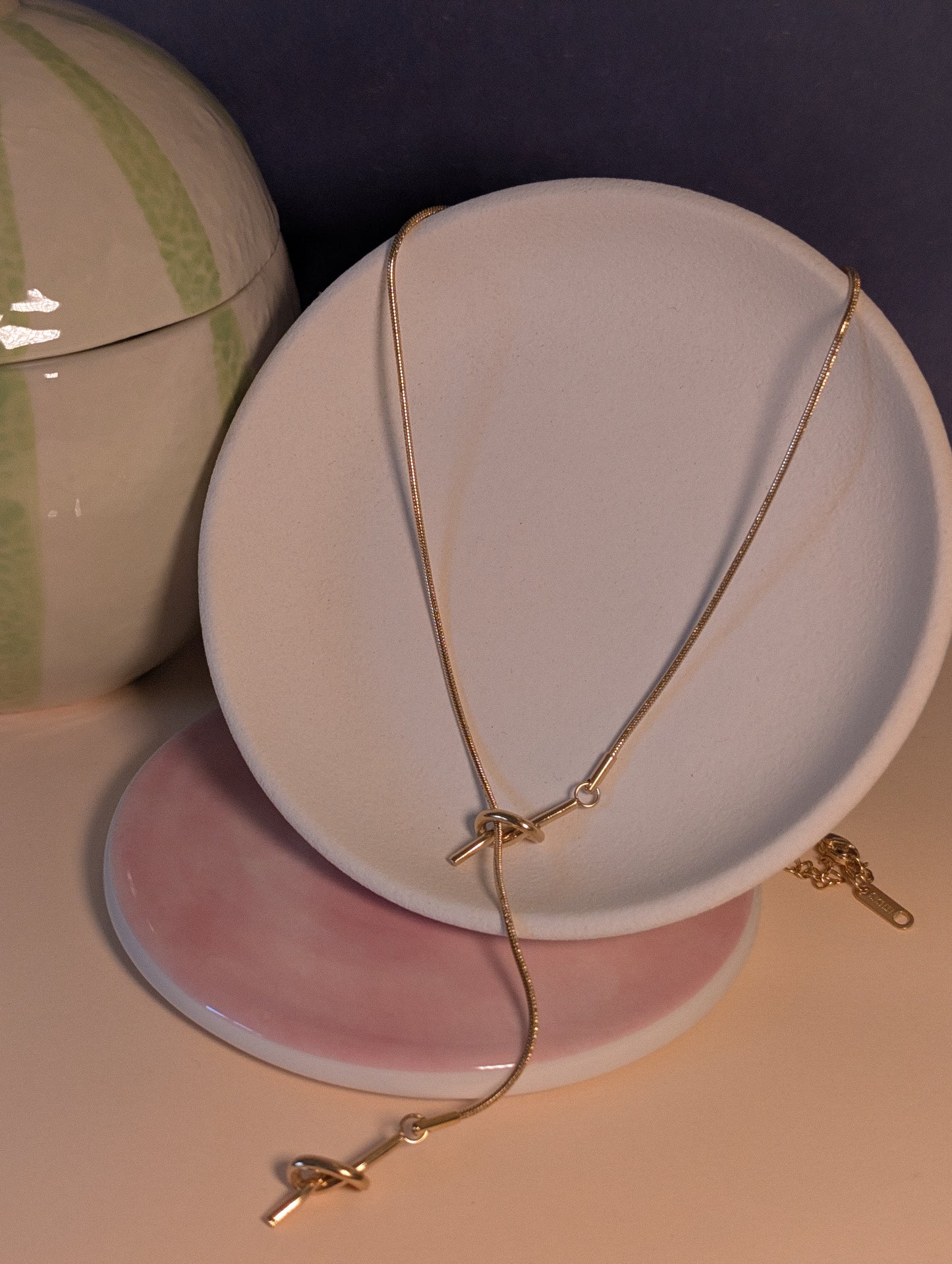 NIVA Tie the Vibe Double Knot Pendant Necklace