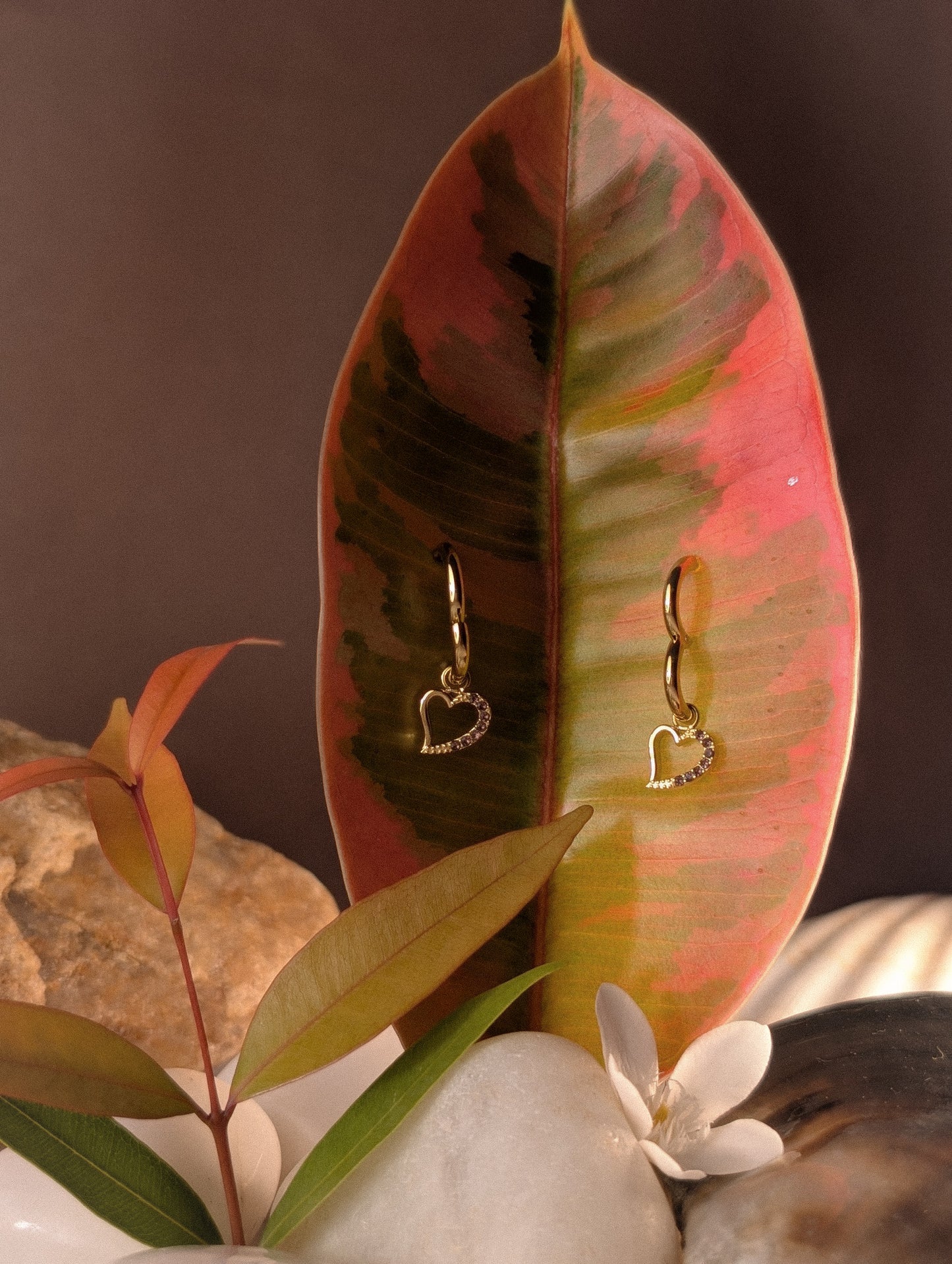 NIVA Hearts on Hoops Earrings