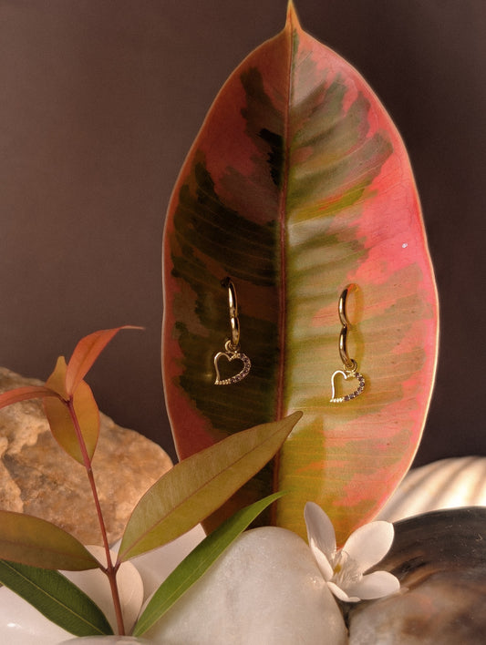 NIVA Hearts on Hoops Earrings