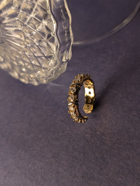 NIVA Glow Grid Statement Ring