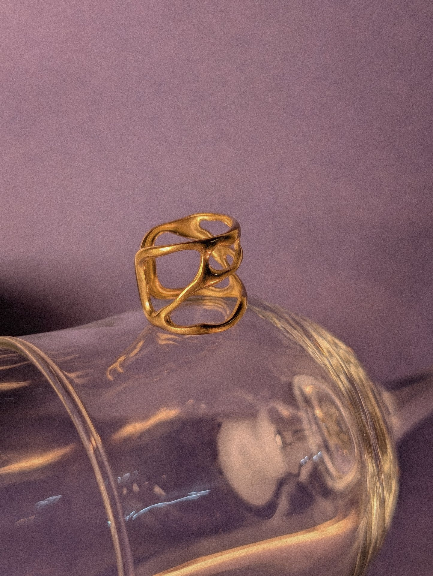 NIVA Sea Ya Soon Gold Wave Ring