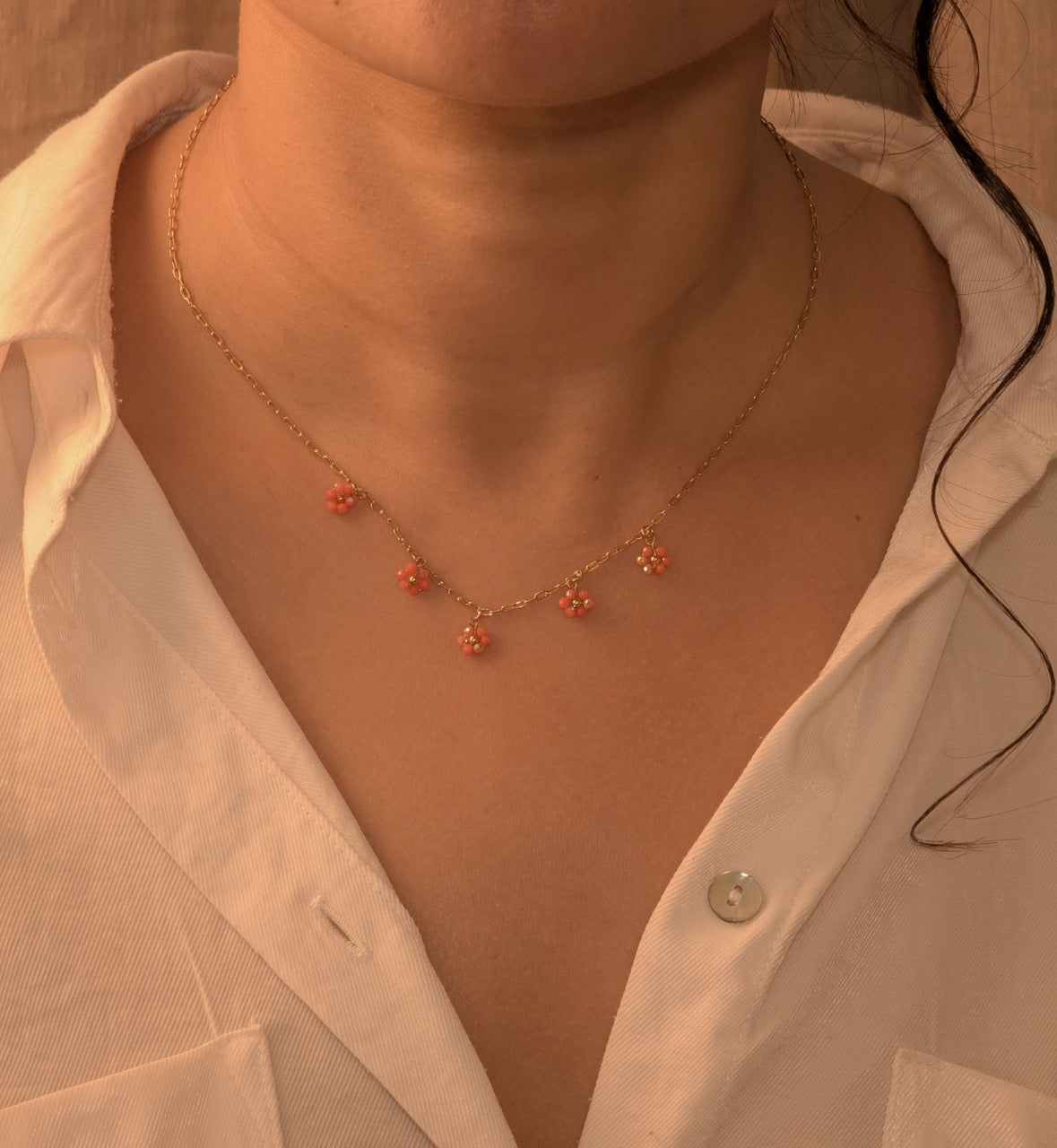 NIVA Bloom Baby Bloom Floral Charm Necklace