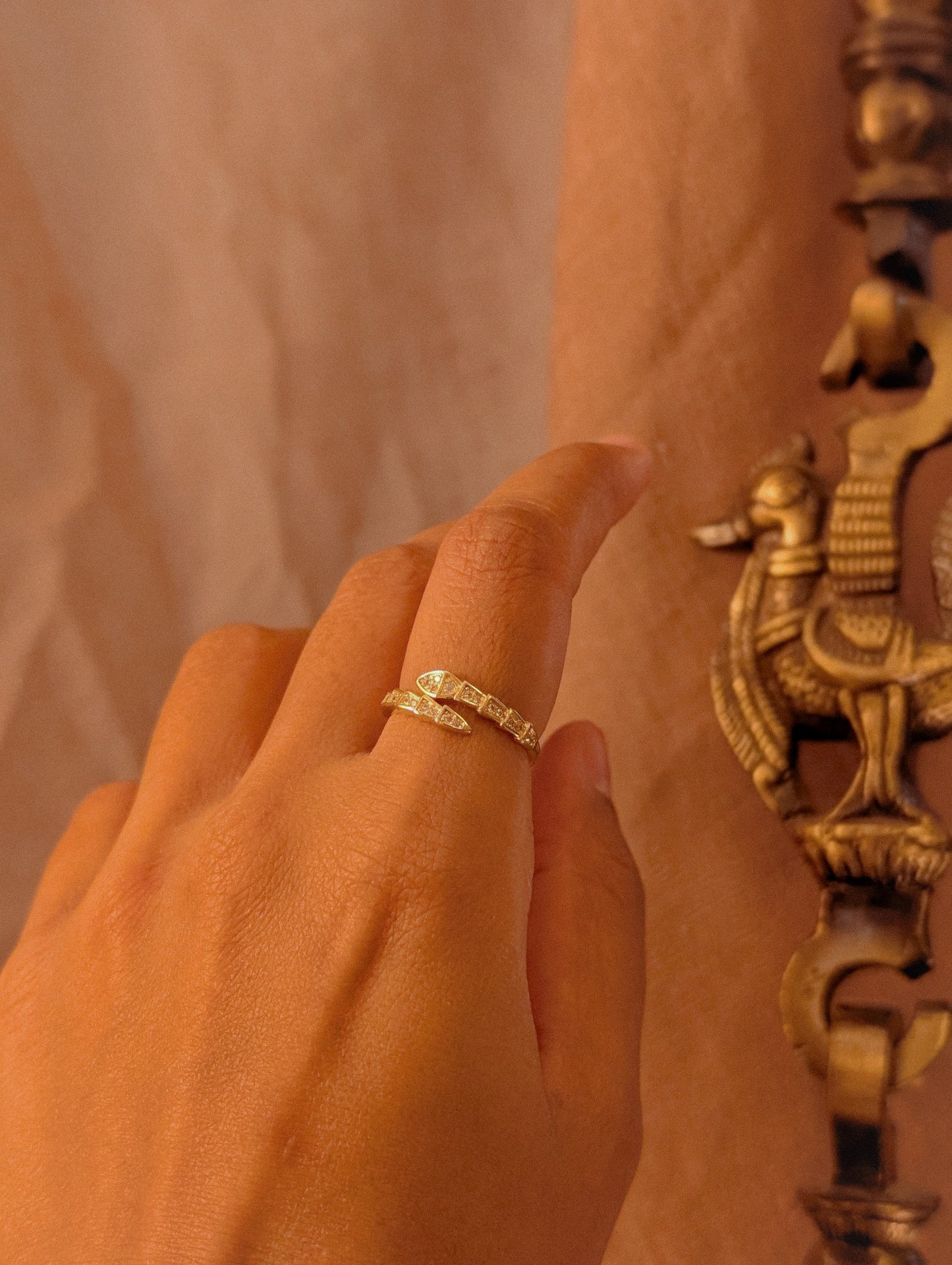 NIVA Snaked & Stacked Ring