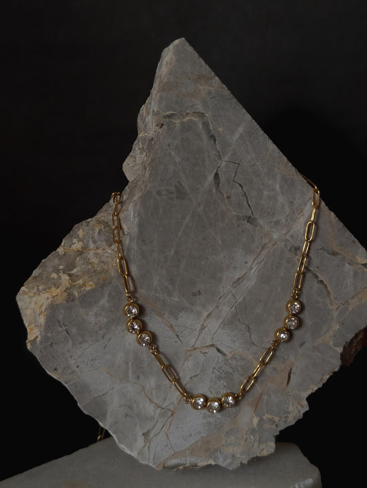 Galaxy Cluster Diamond Necklace by NIVA