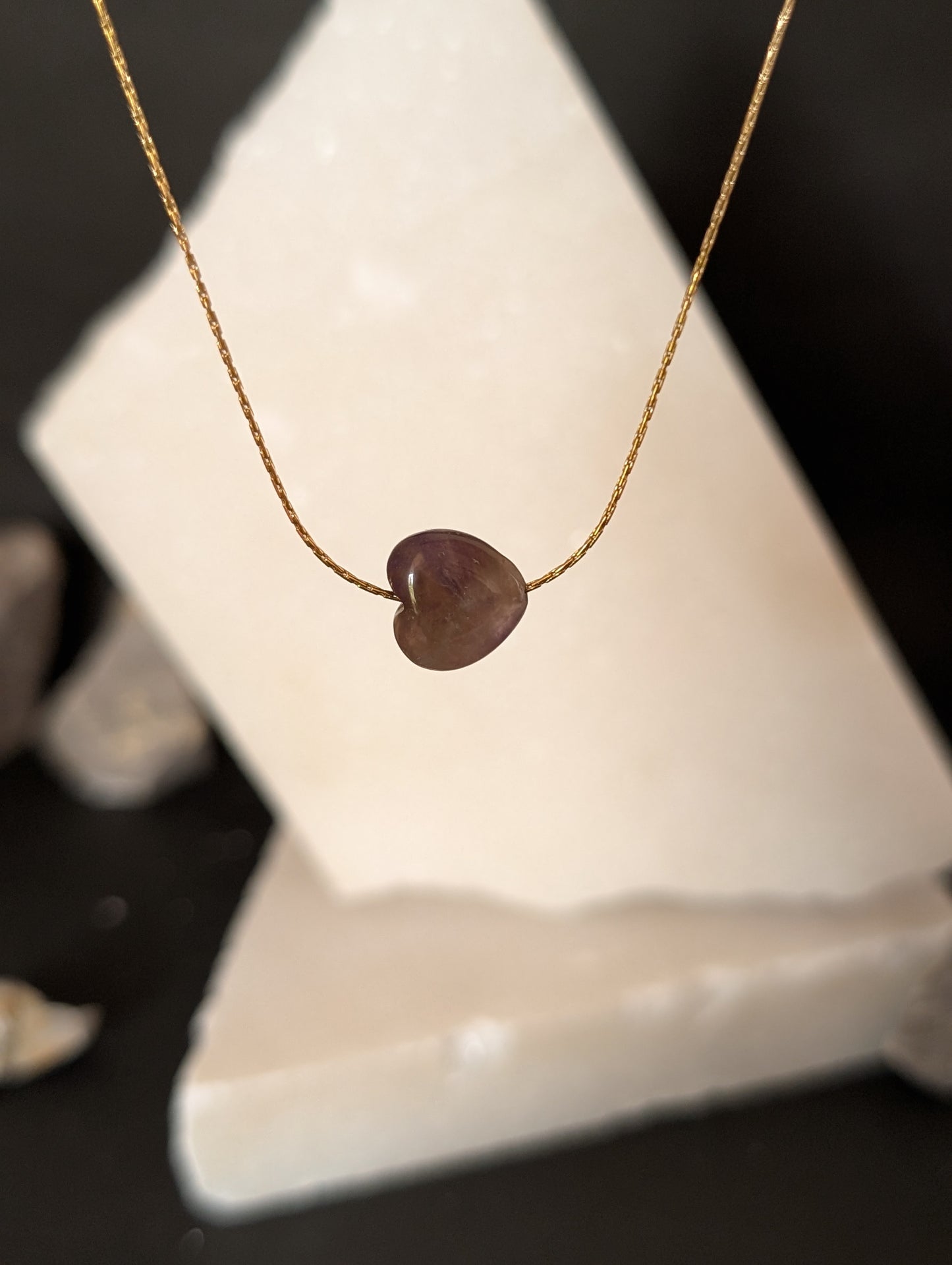 Celestial Amethyst Heart Necklace by NIVA