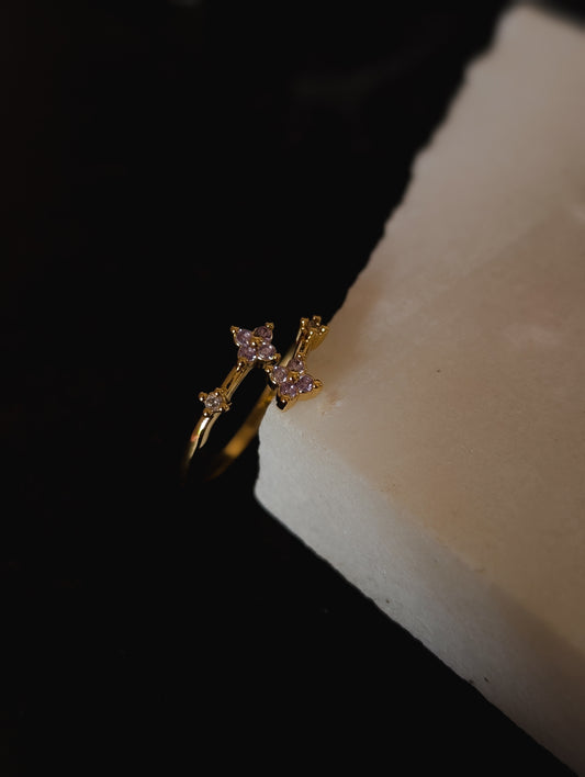 Violet Star Cluster Ring by NIVA