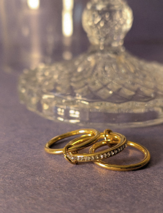 NIVA Ice Cream Stack 3-in-1 Gold Ring