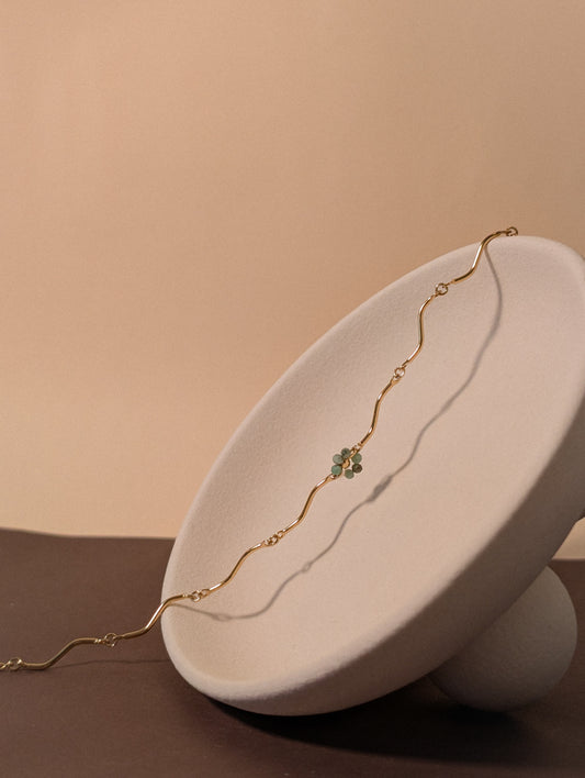 NIVA Mint To Be Wavy Floral Bracelet