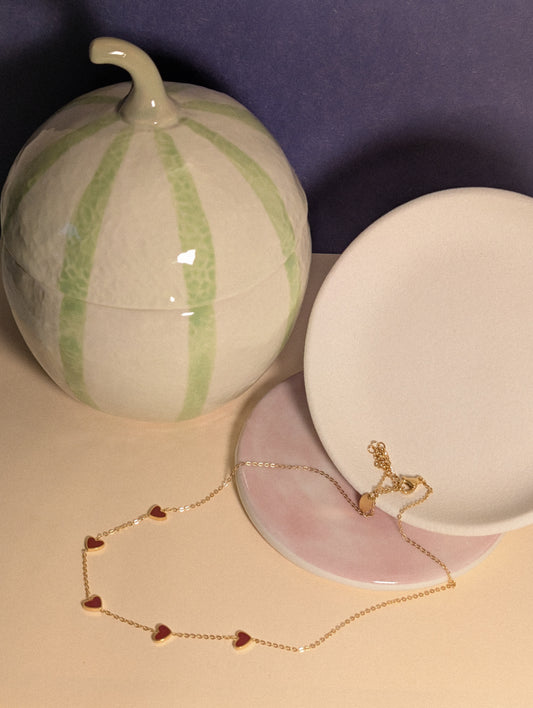 NIVA Berry Cute Heart Dot Necklace