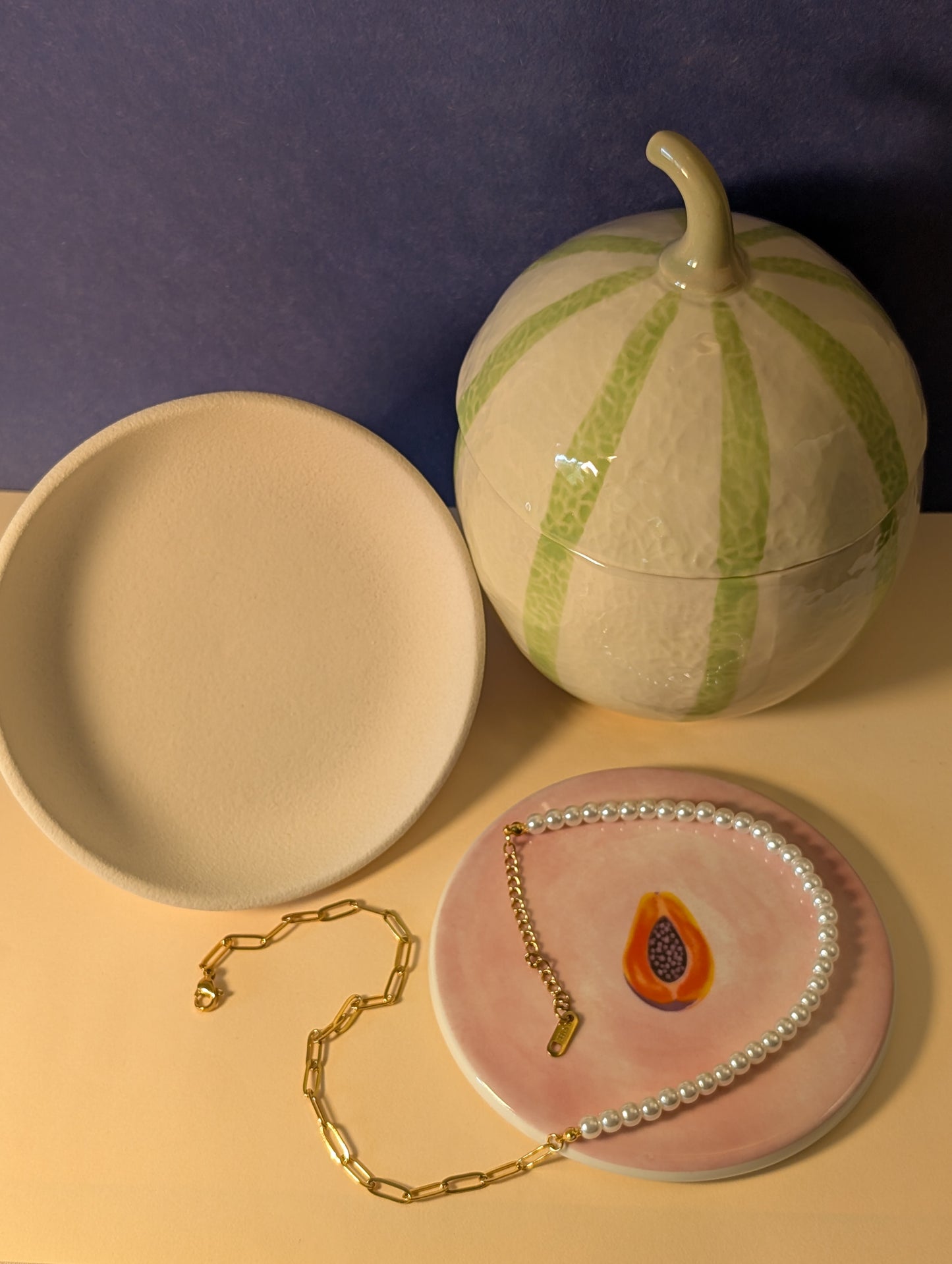 NIVA Moonlit Pearl & Gold Chain Necklace