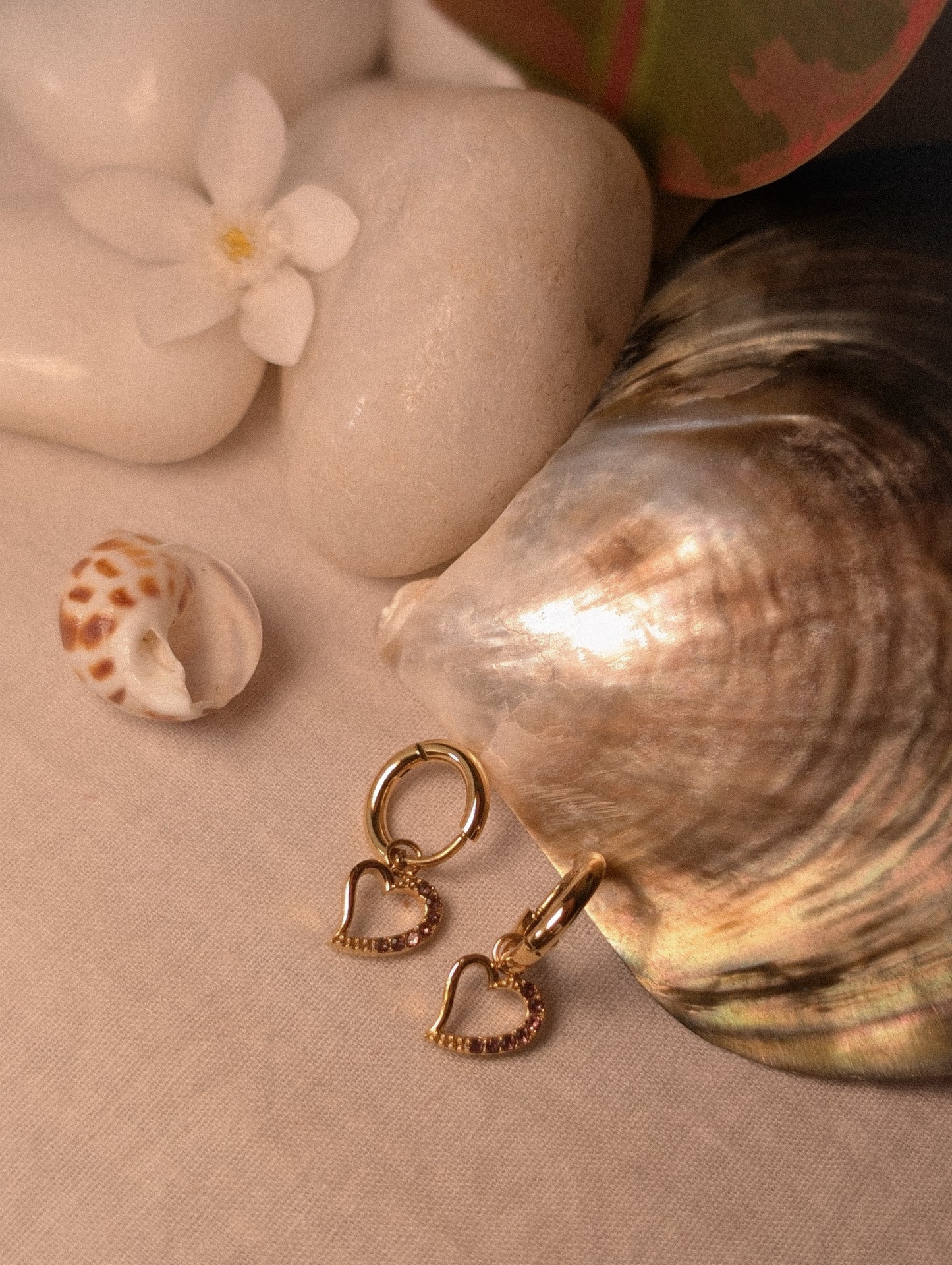NIVA Hearts on Hoops Earrings