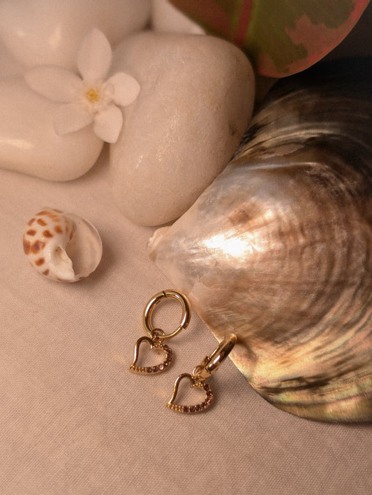 NIVA Hearts on Hoops Earrings