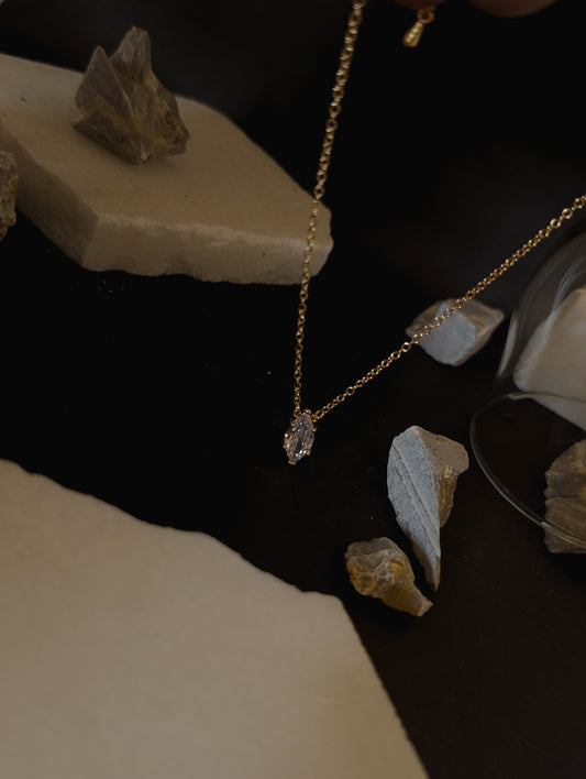 Starlit Marquise Diamond Necklace by NIVA