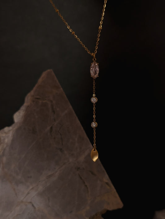 Galaxy Drop Diamond Lariat Necklace by NIVA