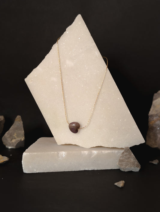 Celestial Amethyst Heart Necklace by NIVA