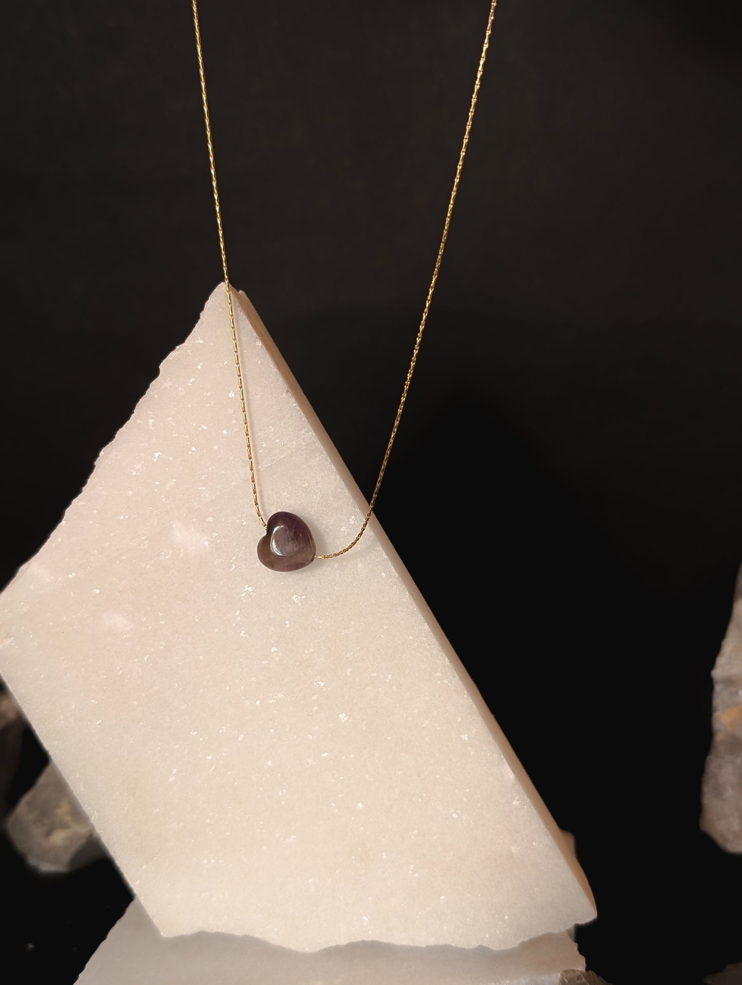 Celestial Amethyst Heart Necklace by NIVA