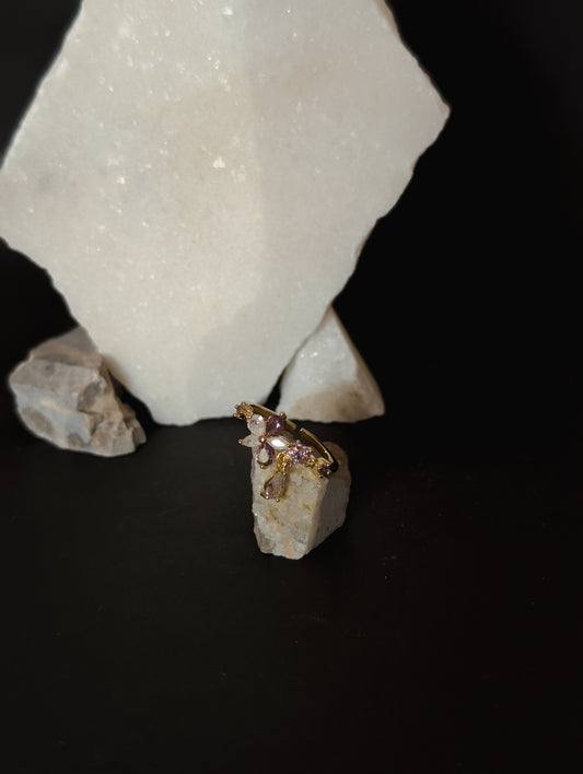 Nebula Bloom Drop Ring