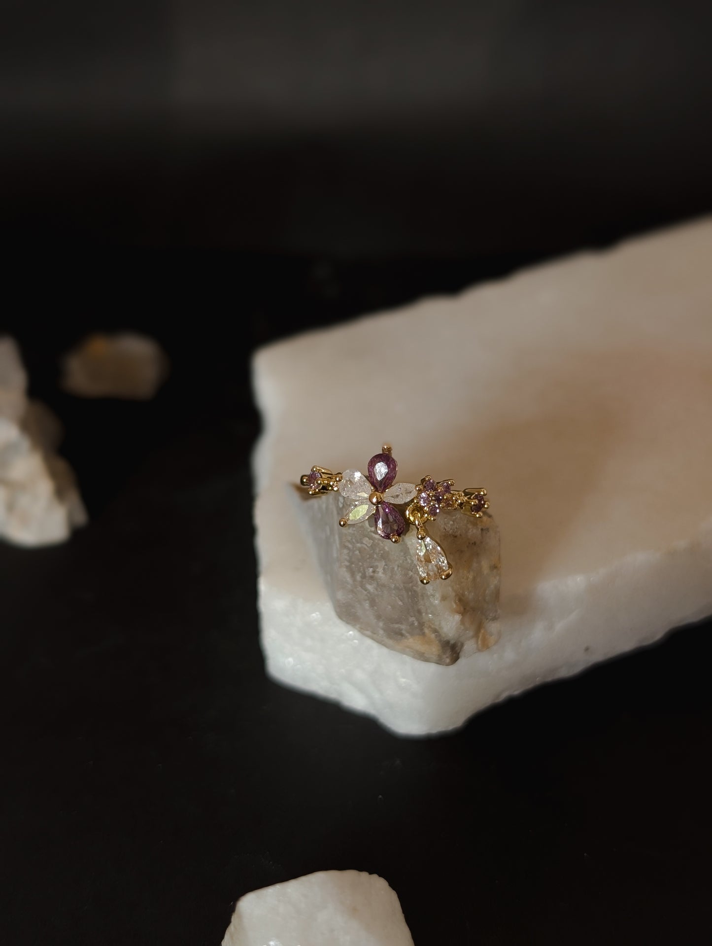 Nebula Bloom Drop Ring