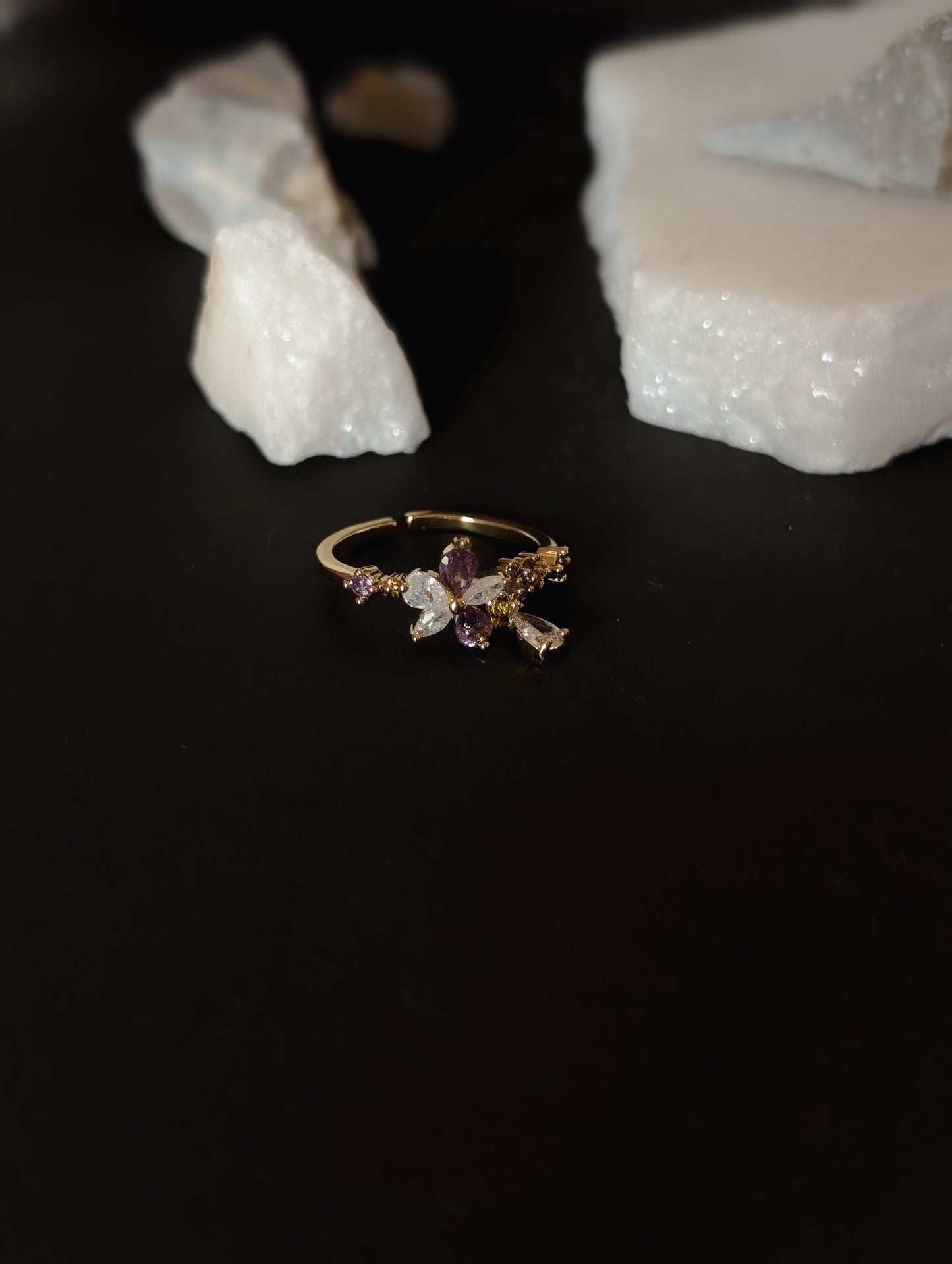 Nebula Bloom Drop Ring