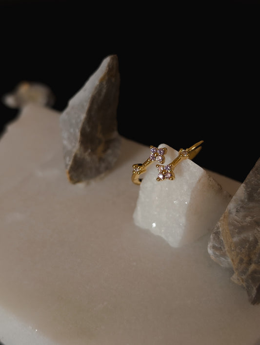 Violet Star Cluster Ring by NIVA