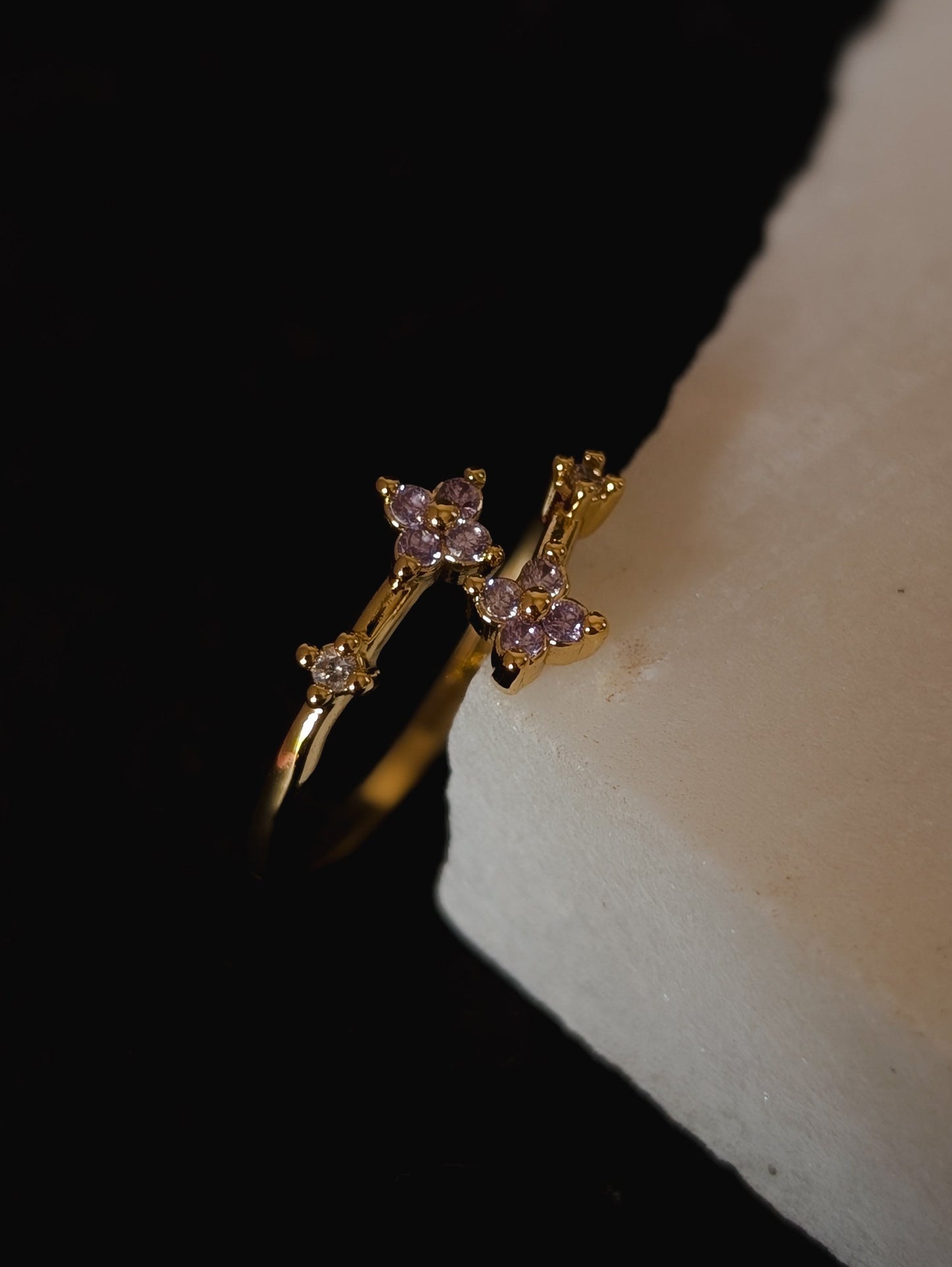 Violet Star Cluster Ring by NIVA