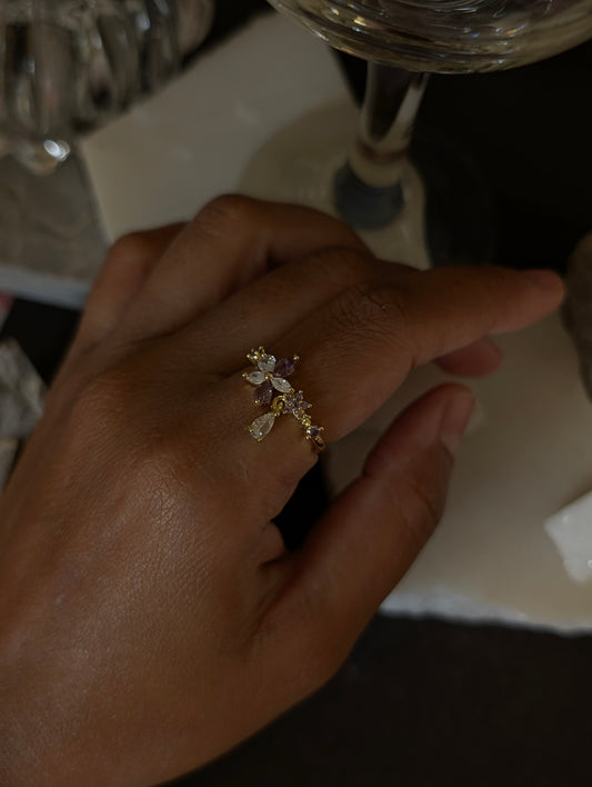 Nebula Bloom Drop Ring