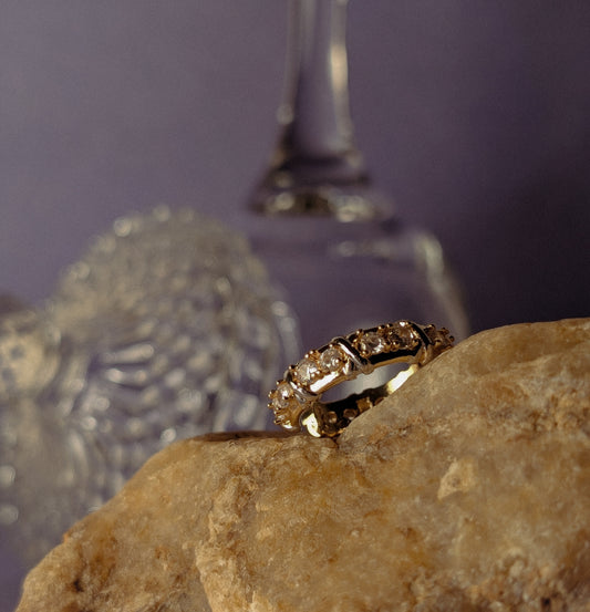NIVA Glow Grid Statement Ring