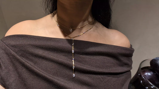 Celestial Axis Lariat Necklace by Niva